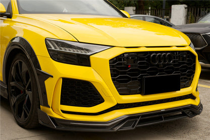 Carbonado 2020-2023 Audi RSQ8 AD Style Dry Carbon Fiber Front Lip Splitter