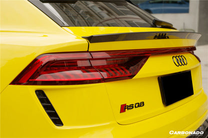 Carbonado 2019-2023 Audi Q8  SQ8  RSQ8 AD Style Dry Carbon Fiber Trunk Spoiler
