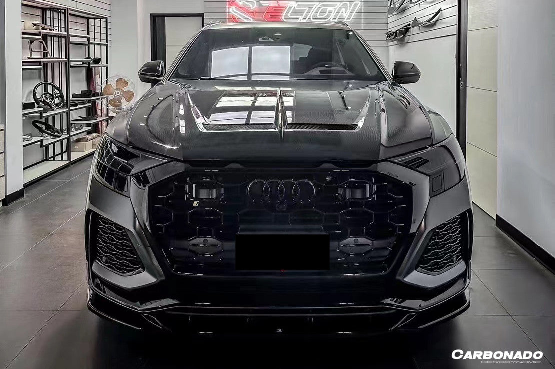 Carbonado 2019-2023 Audi Q8  SQ8  RSQ8 AD Style Dry Carbon Fiber Hood