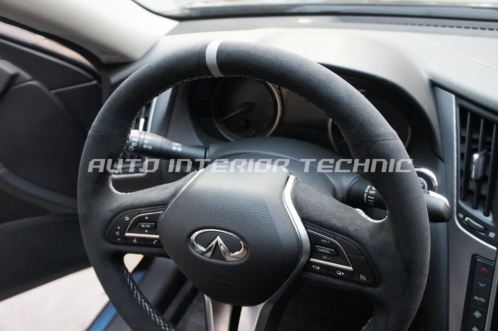 Auto Interior Technic Steering Wheel Wrap (17+ Infiniti Q60) - Auto Interior Technic