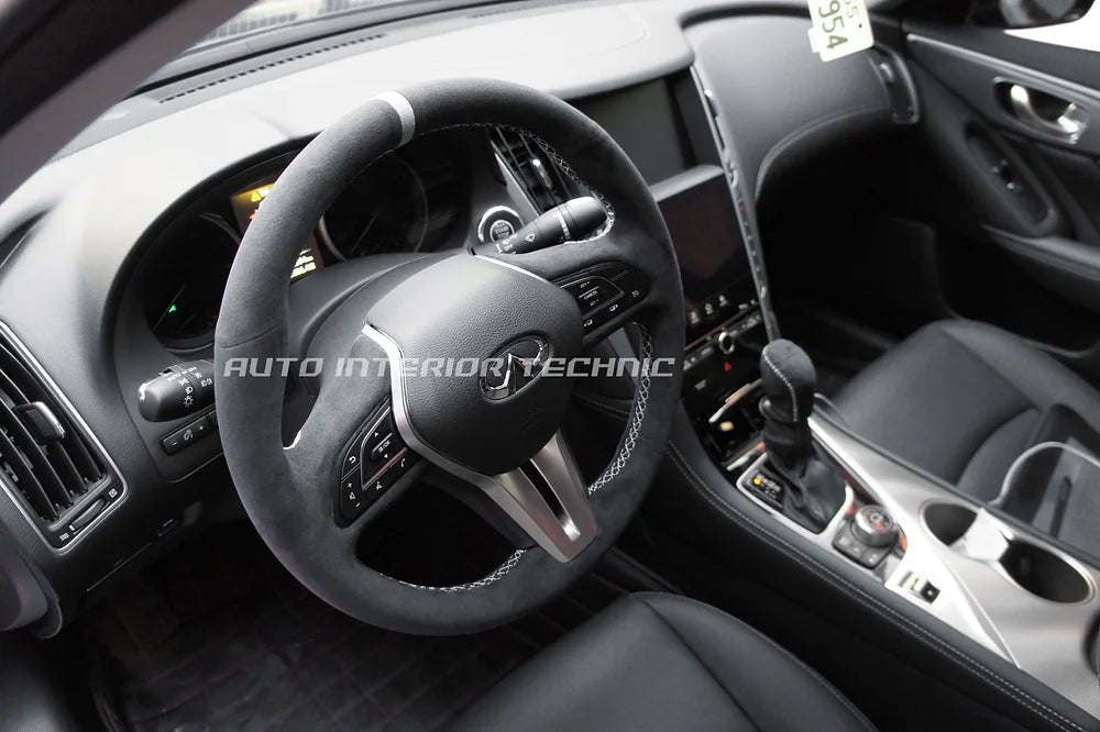 Auto Interior Technic Steering Wheel Wrap (17+ Infiniti Q60) - Auto Interior Technic