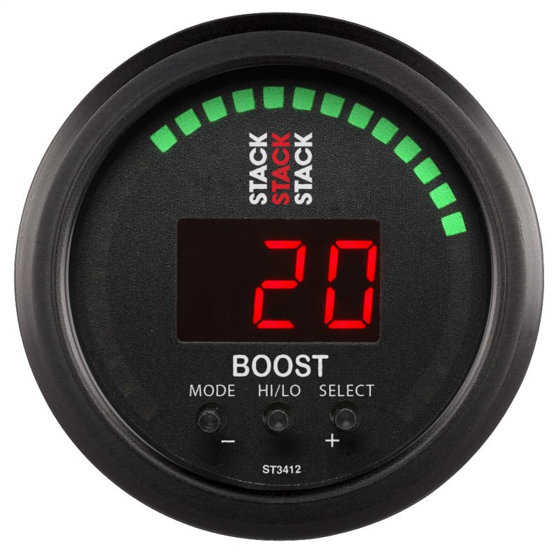 Autometer Stack 52mm -1 to +2 Bar (-30INHG to +30 PSI) Boost Controlle ...