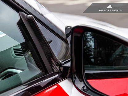 AutoTecknic Dry Carbon Side Mirror Wind Deflector Set - G87 M2 - 9