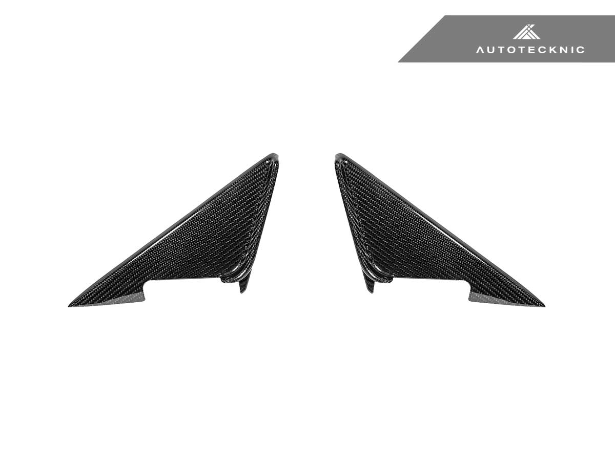 AutoTecknic Dry Carbon Side Mirror Wind Deflector Set - G87 M2 - 1
