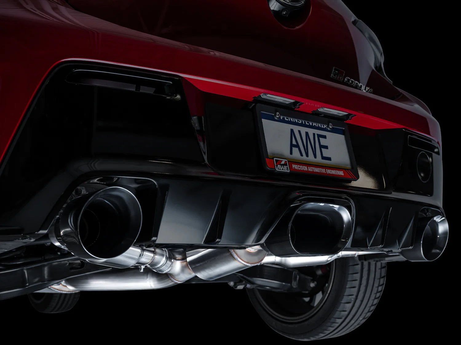 AWE Tuning 2023+ Toyota GR Corolla Touring Edition Exhaust - Diamond Black Tips - AWE Tuning