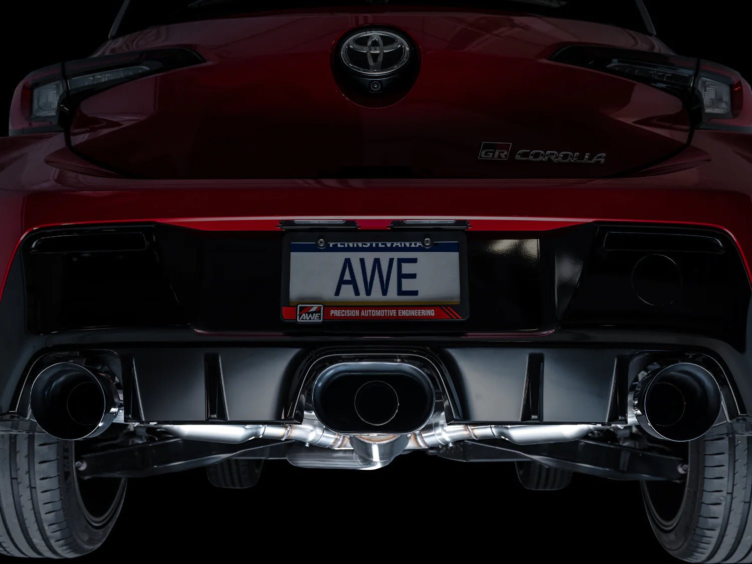 AWE Tuning 2023+ Toyota GR Corolla Touring Edition Exhaust - Diamond Black Tips - AWE Tuning