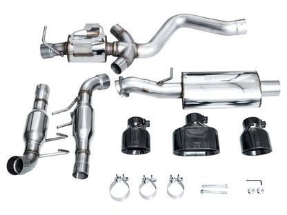 AWE Tuning 2023+ Toyota GR Corolla Touring Edition Exhaust - Diamond Black Tips - AWE Tuning