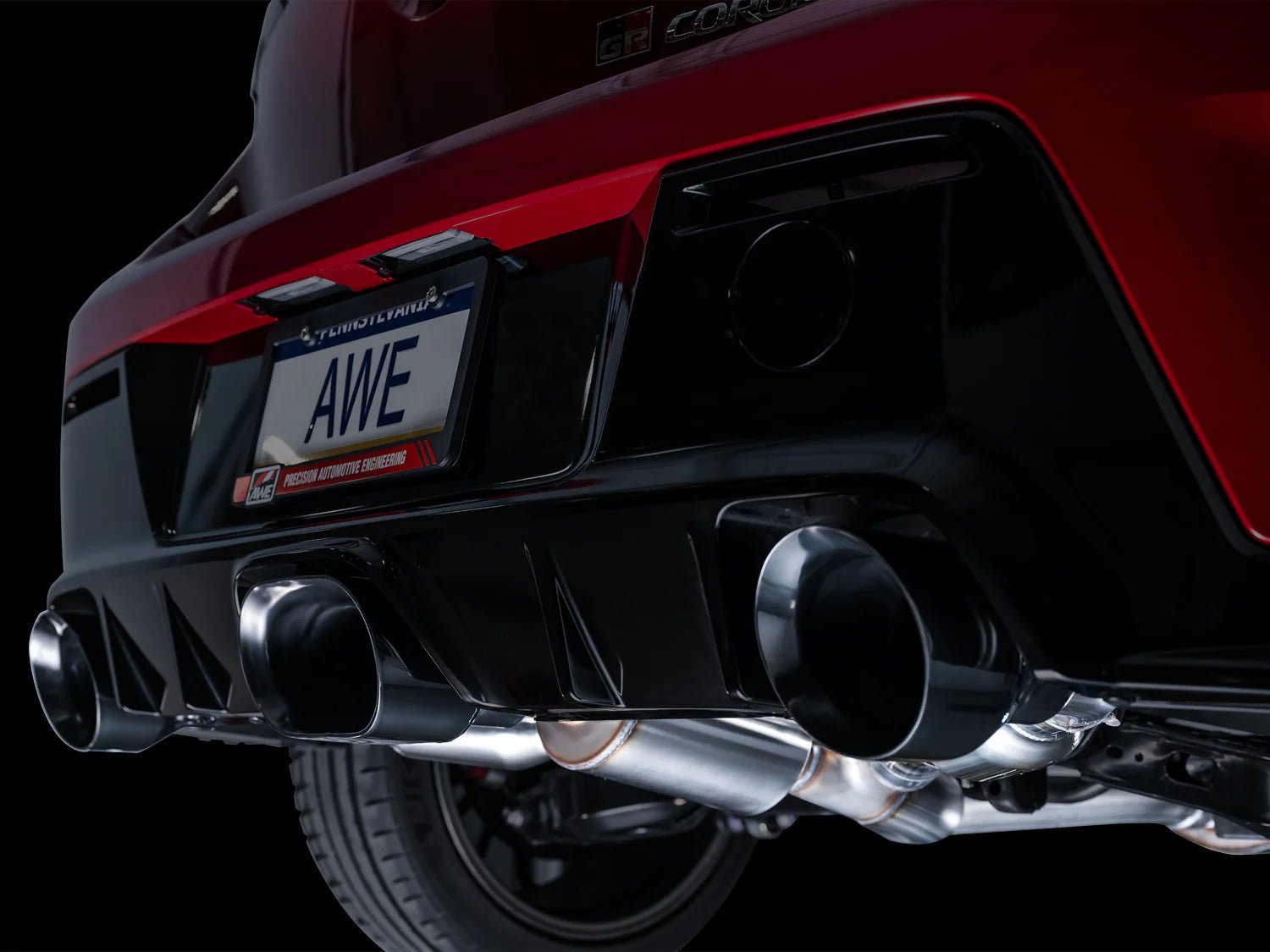 AWE Tuning 2023+ Toyota GR Corolla Touring Edition Exhaust - Diamond Black Tips - AWE Tuning