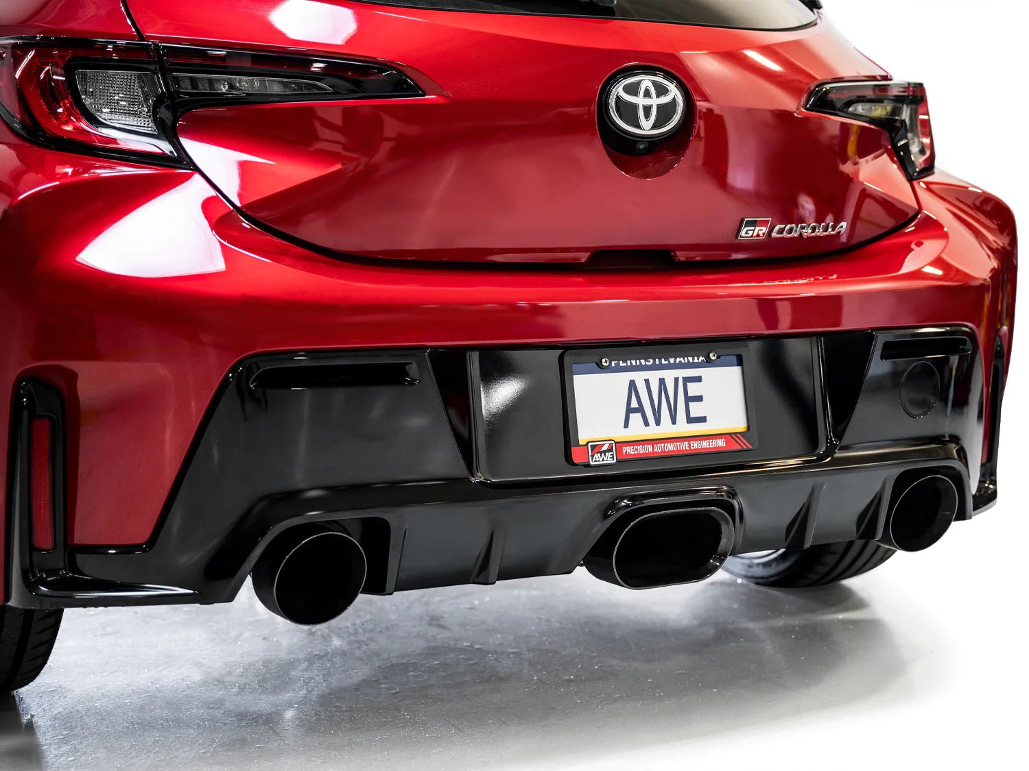 AWE Tuning 2023+ Toyota GR Corolla Touring Edition Exhaust - Diamond Black Tips - AWE Tuning