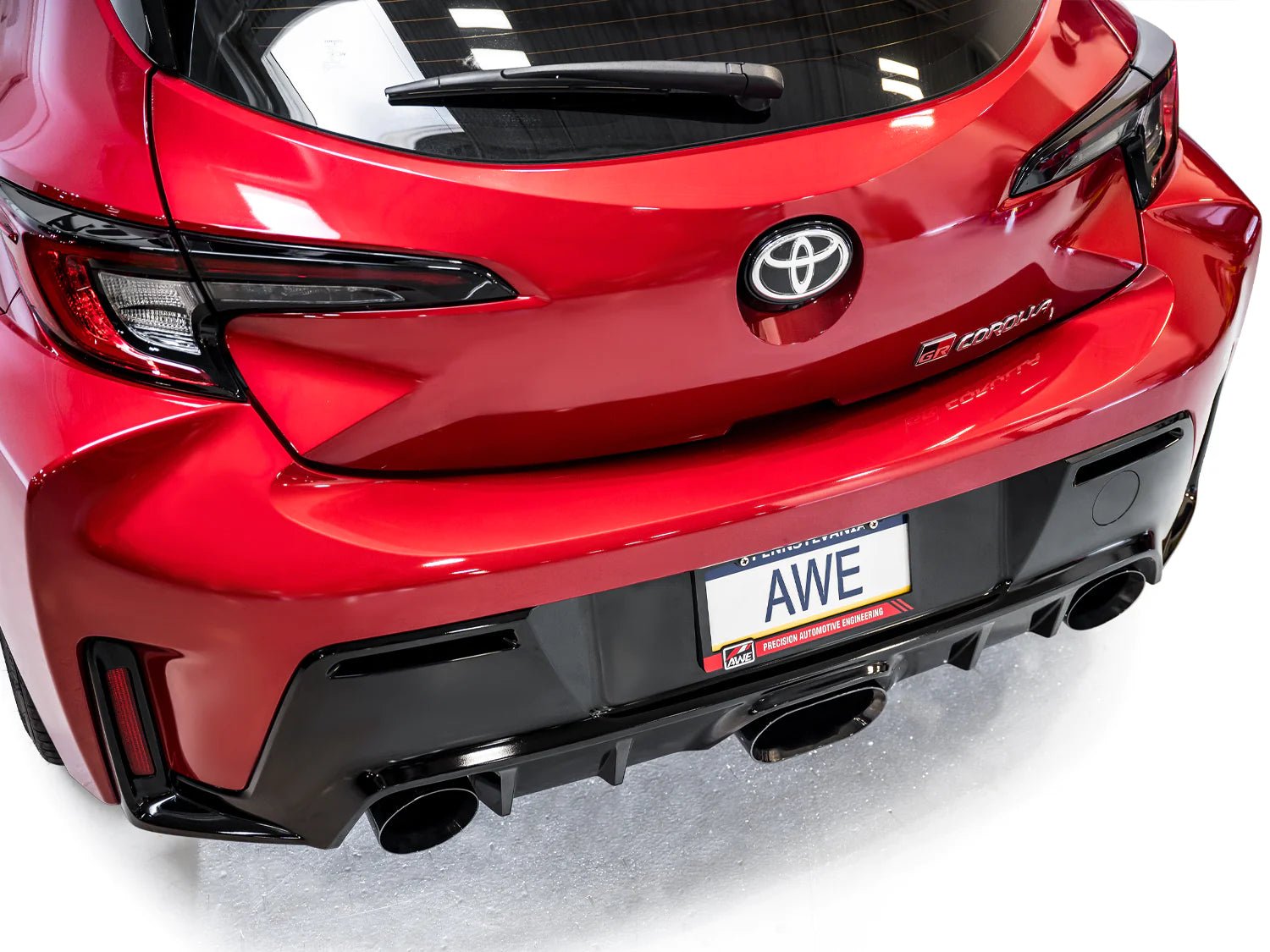 AWE Tuning 2023+ Toyota GR Corolla Touring Edition Exhaust - Diamond Black Tips - AWE Tuning