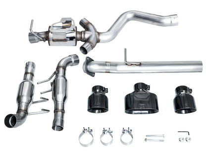 AWE Tuning 2023+ Toyota GR Corolla Track Edition Exhaust - Diamond Black Tips - AWE Tuning