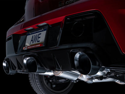 AWE Tuning 2023+ Toyota GR Corolla Track Edition Exhaust - Diamond Black Tips - AWE Tuning