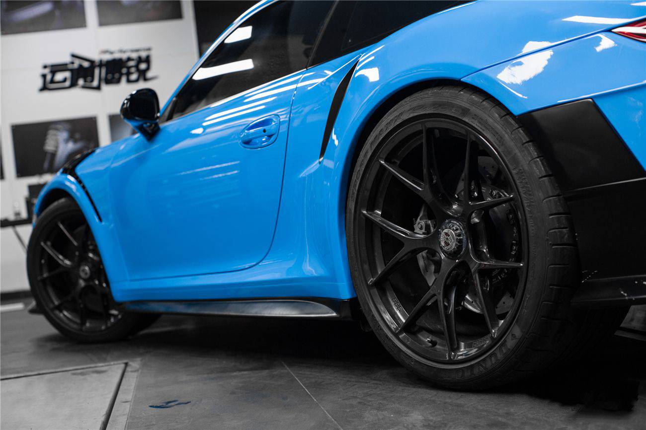 Faldones laterales estilo Porsche 911 991 Turbo S GT2RS Carbonado 2013-2019