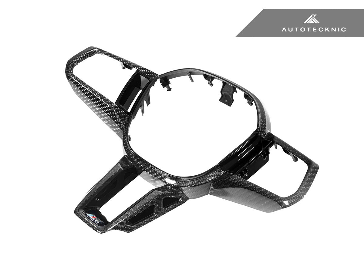 AutoTecknic カーボンファイバー Steering ホイール Trim - G60/ G61 5-シリーズ