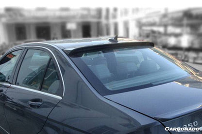 Carbonado 2008-2014 Mercedes Benz W204 C Class   C63 AMG Sedan BS Style Carbon Fiber Roof Spoiler