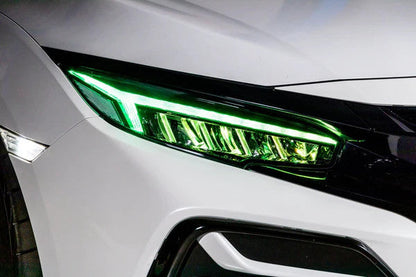 Faros delanteros RGB de la serie Gamma de OLM - Honda Civic 2016-2021
