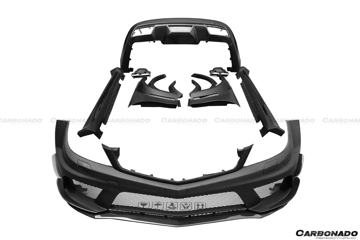 Carbonado 2012-2014 Mercedes Benz W204 C63 AMG Sedan BKSS Style Wide Full Body Kit