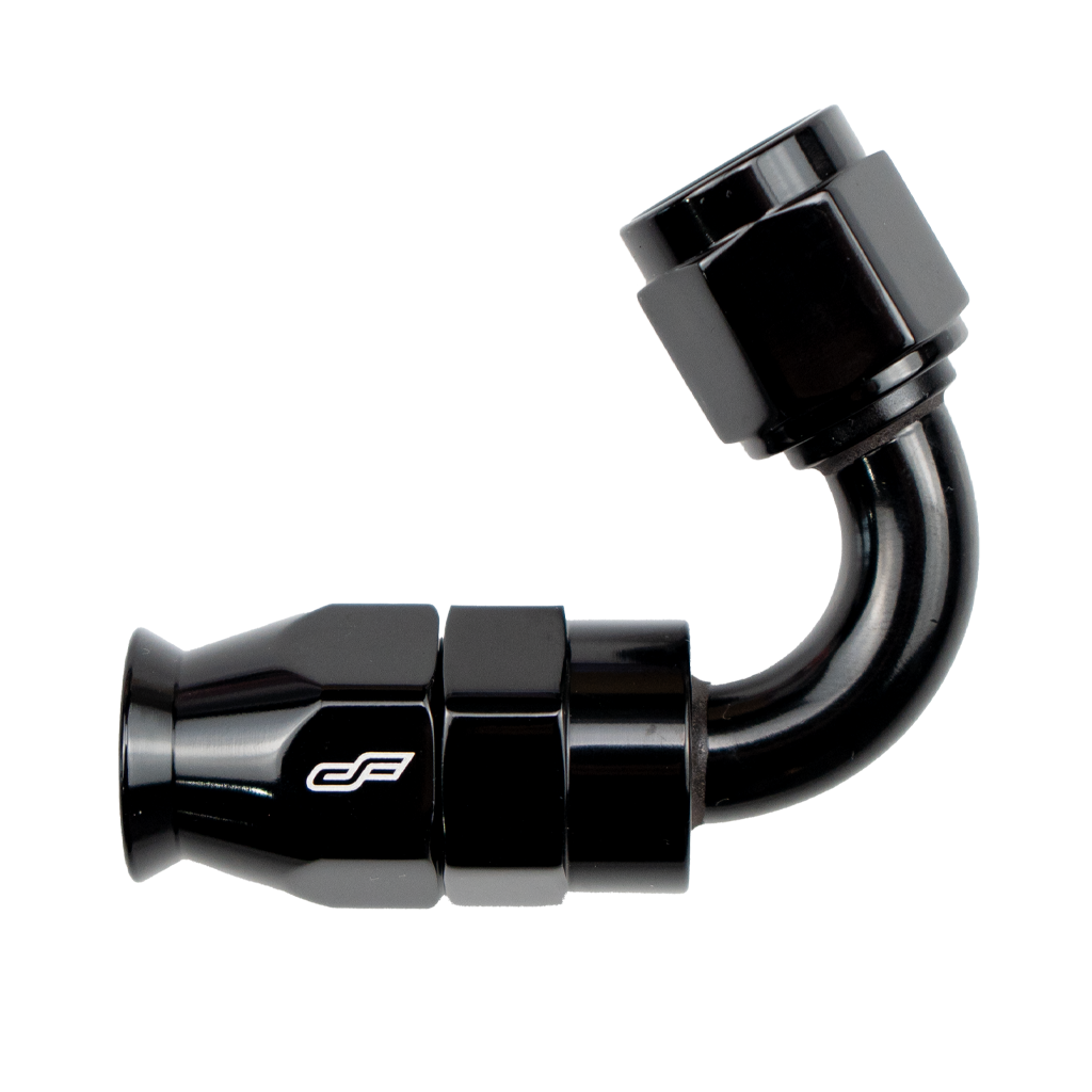 -6 AN 120 Degree Female Aluminum Hose End (PTFE)