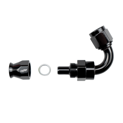 -6 AN 120 Degree Female Aluminum Hose End (PTFE)