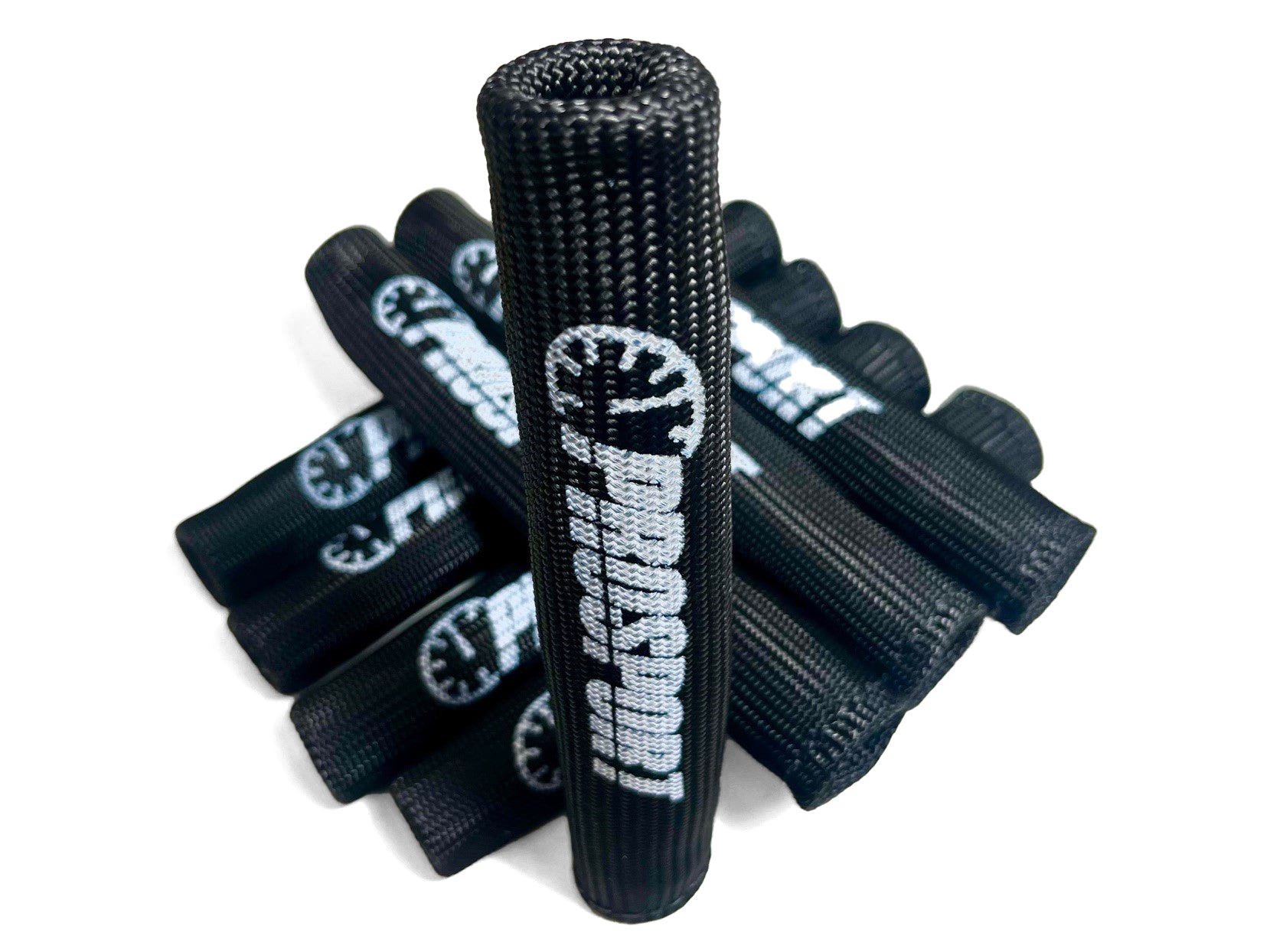 Protectores de cables de bujía Prosport - Negros con logotipo [8 piezas]