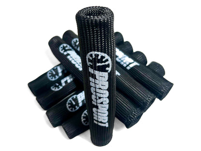 Protectores de cables de bujía Prosport - Negros con logotipo [8 piezas]