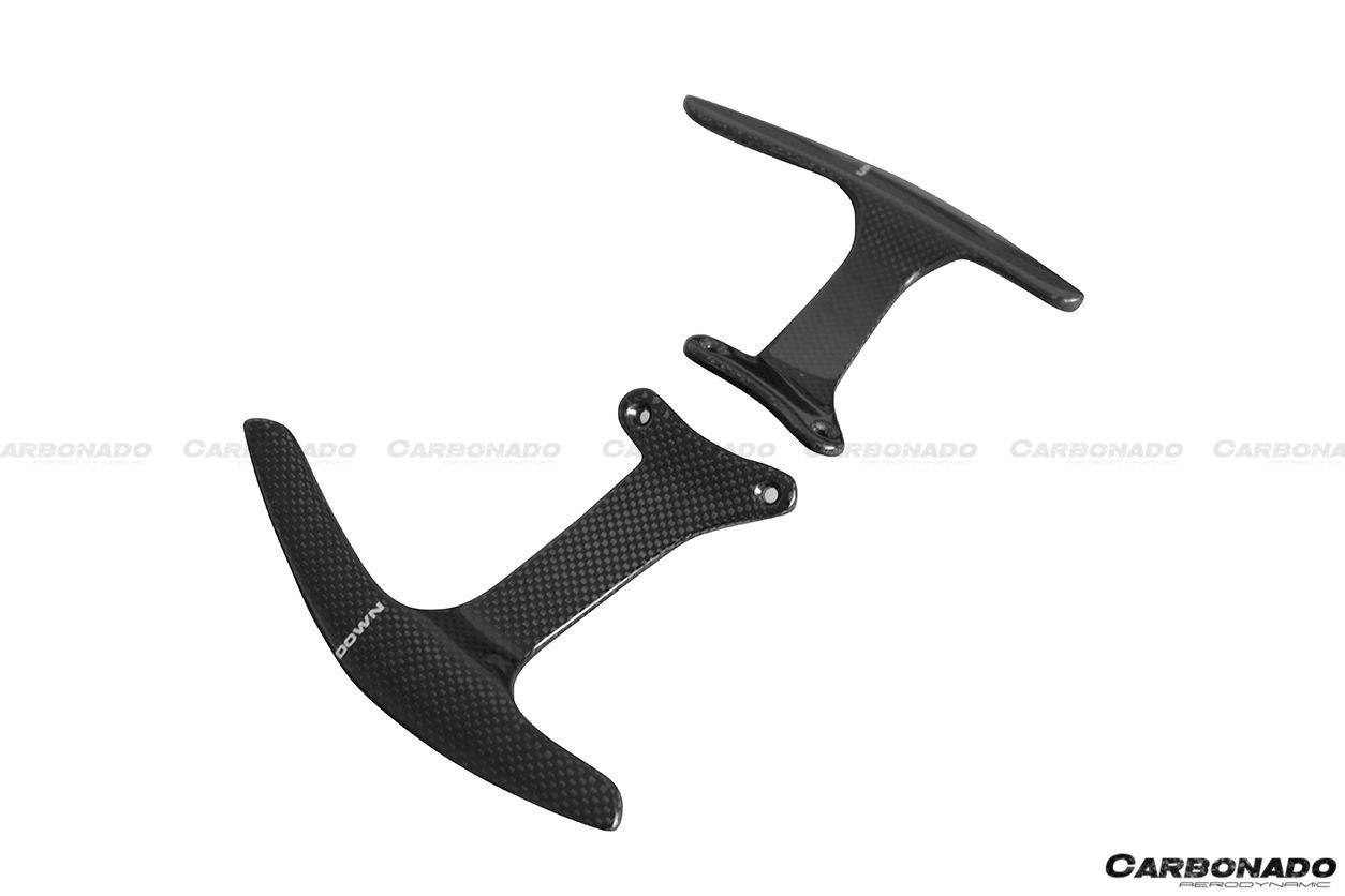 Levas de cambio de fibra de carbono secas estilo OE para Ferrari 488 GTB y Spider Carbonado 2015-2020