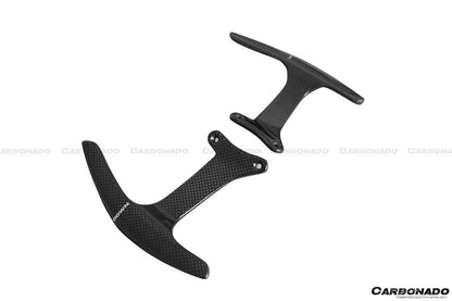Levas de cambio de fibra de carbono secas estilo OE para Ferrari 488 GTB y Spider Carbonado 2015-2020