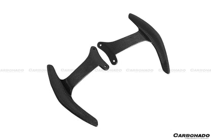 Levas de cambio de fibra de carbono secas estilo OE para Ferrari 488 GTB y Spider Carbonado 2015-2020
