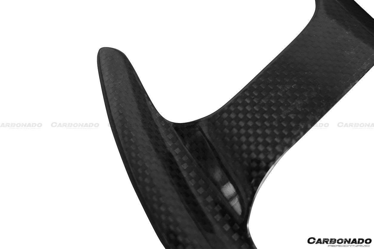 Levas de cambio de fibra de carbono secas estilo OE para Ferrari 488 GTB y Spider Carbonado 2015-2020