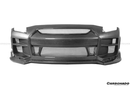 Carbonado BSE Style Front Bumper with LED | 2008-2016 Nissan GTR R35