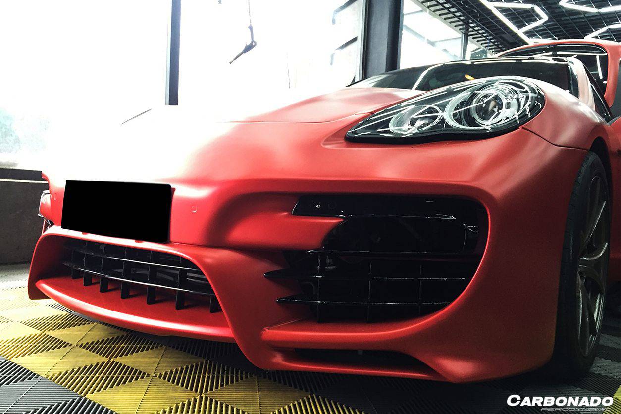 Carbonado 2010-2013 Porsche Panamera 970.1 CAT Style Front Bumper