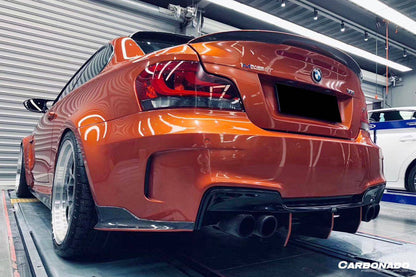 Tapa de parachoques trasero de fibra de carbono estilo BMW E82 E88 1M RZ Carbonado 2008-2013 Spiliter