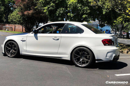 Tapa de parachoques trasero de fibra de carbono estilo BMW E82 E88 1M RZ Carbonado 2008-2013 Spiliter