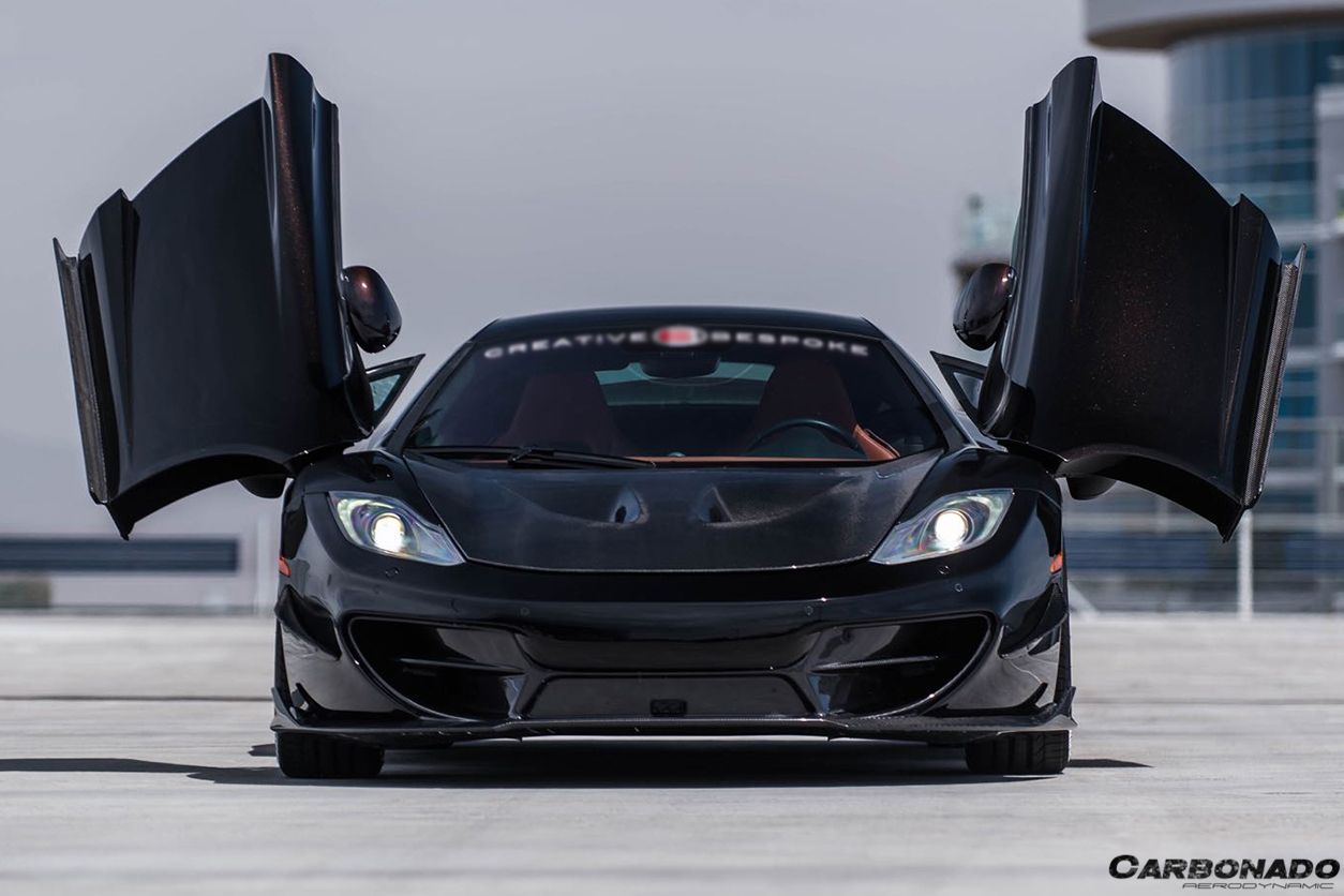 Canards de fibra de carbono estilo BKSS para McLaren 650S MP4 12C Carbonado 2011-2017