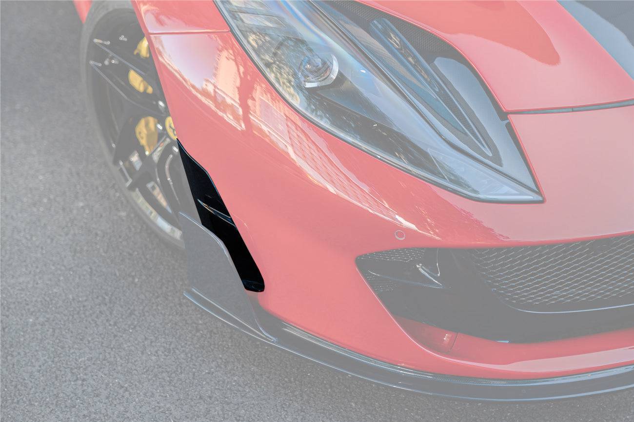 Carbonado 2017-2026 Ferrari 812 Superfast GTS MSY Style DRY Carbon Fiber Front Bumper Side Vents