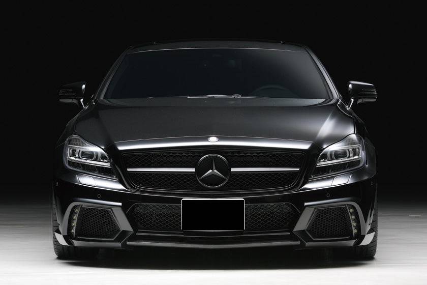 Parachoques delantero estilo WD con LED para Mercedes Benz W218 CLS Clase Carbonado 2010-2017