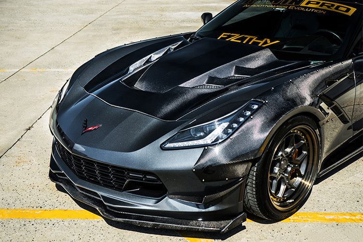 DarwinPRO 2013-2017 Corvette C7 Z51 BKSS Style Carbon Fiber Hood