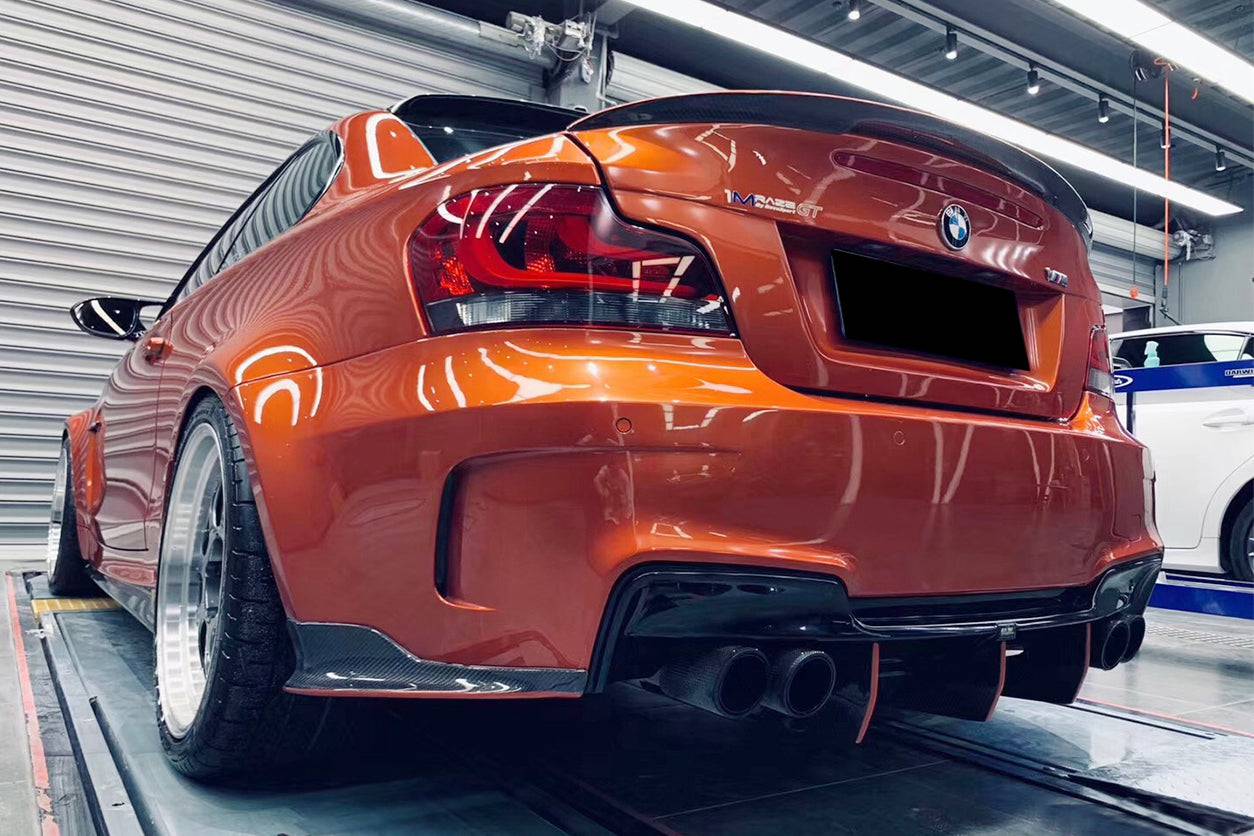 Carbonado 2008-2013 BMW E82 E88 1M RZ Style Carbon FIber Rear Lip
