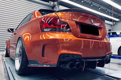 Carbonado 2008-2013 BMW E82 E88 1M RZ Style Carbon FIber Rear Lip