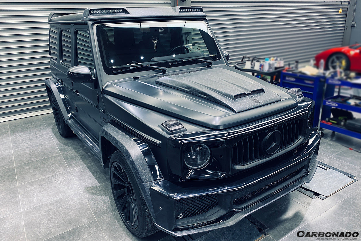 Carbonado 2019-2021 Mercedes Benz G-Class W464 G-Wagon BR Style Hood Scoope