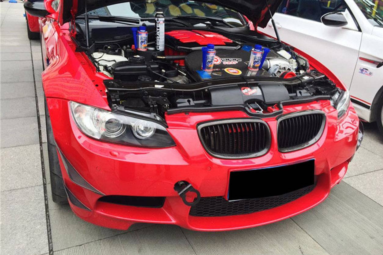 Carbonado 2008-2012 BMW M3 E90 E92 E93 KA Estilo Canards de fibra de carbono