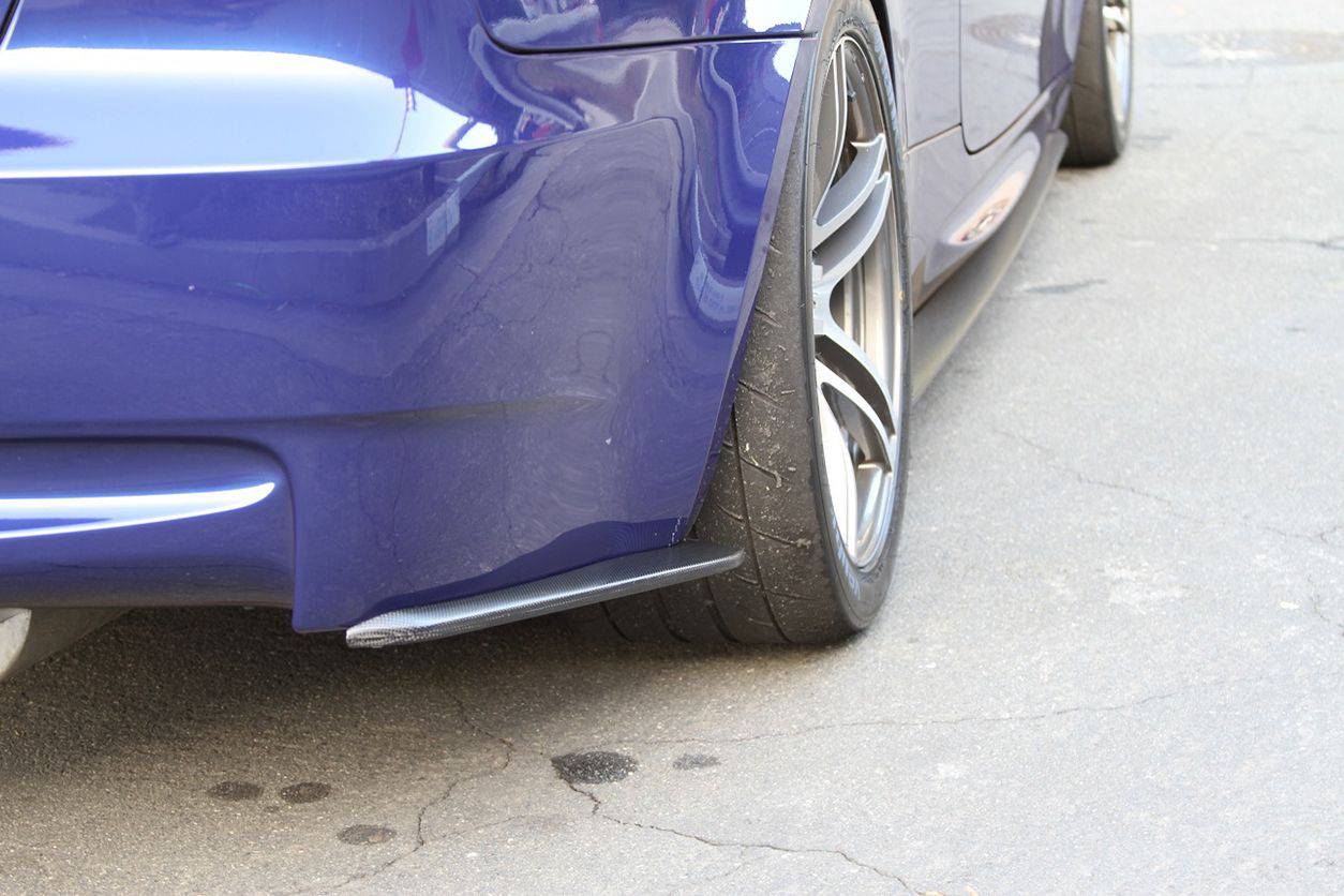 Carbonado 2008-2012 BMW M3 E90  E92  E93 ET Style Carbon Fiber Rear Bumper Splitter Caps