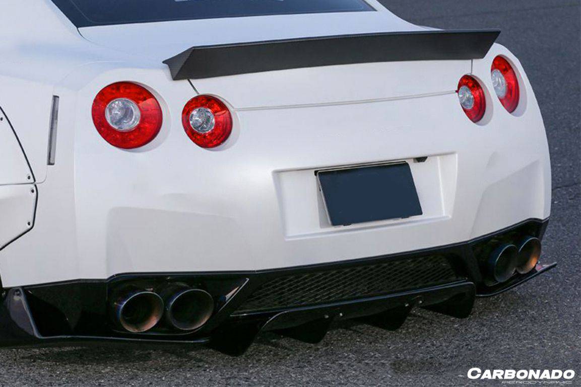 Alerón de maletero estilo DE-2 para Nissan GTR R35 CBA DBA EBA Carbonado 2008-2024