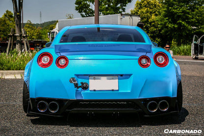Alerón de maletero estilo DE-2 para Nissan GTR R35 CBA DBA EBA Carbonado 2008-2024