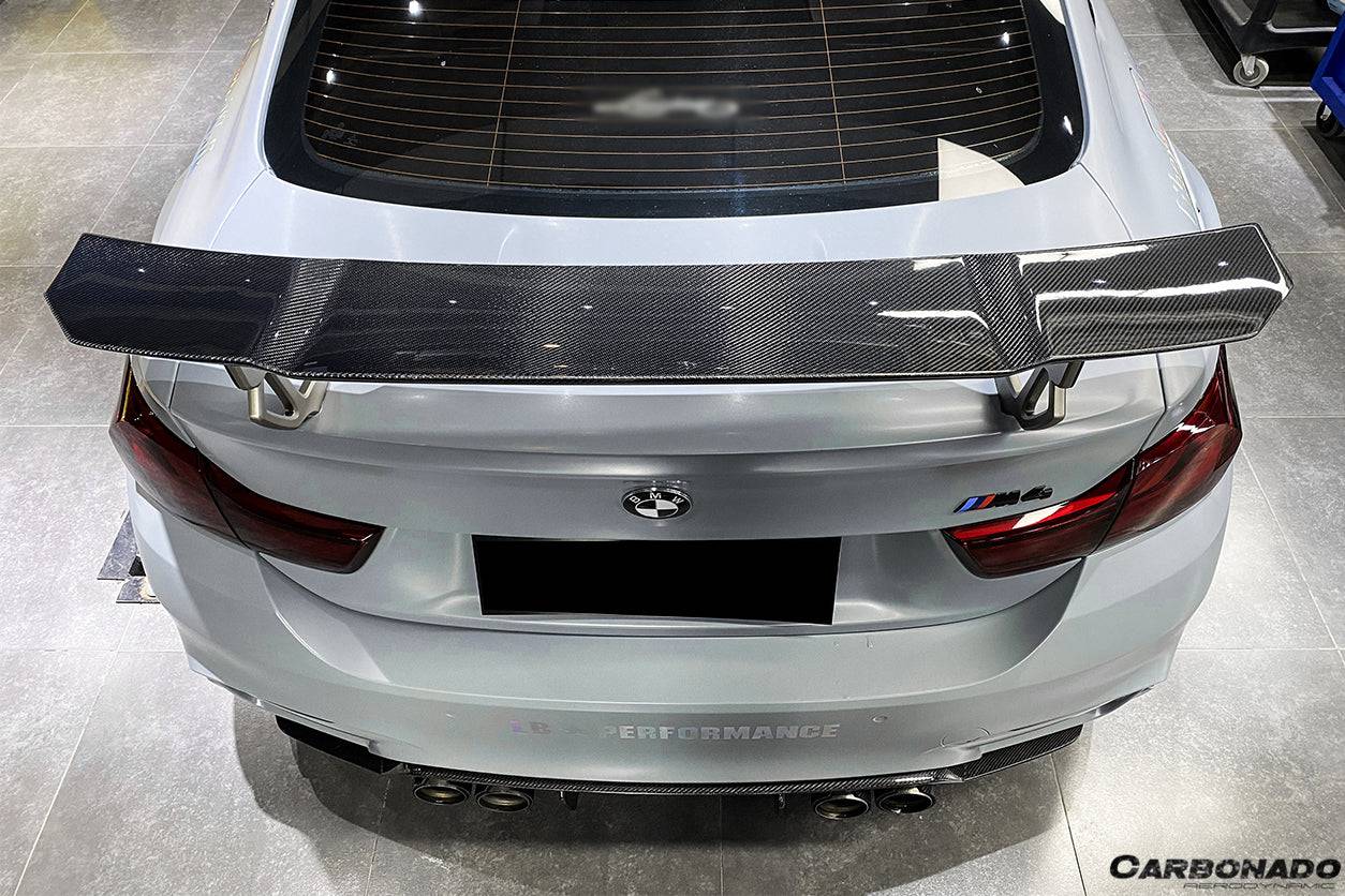 Alerón de maletero de fibra de carbono estilo VRS para BMW M3 F80 M4 F82 2014-2020 Carbonado