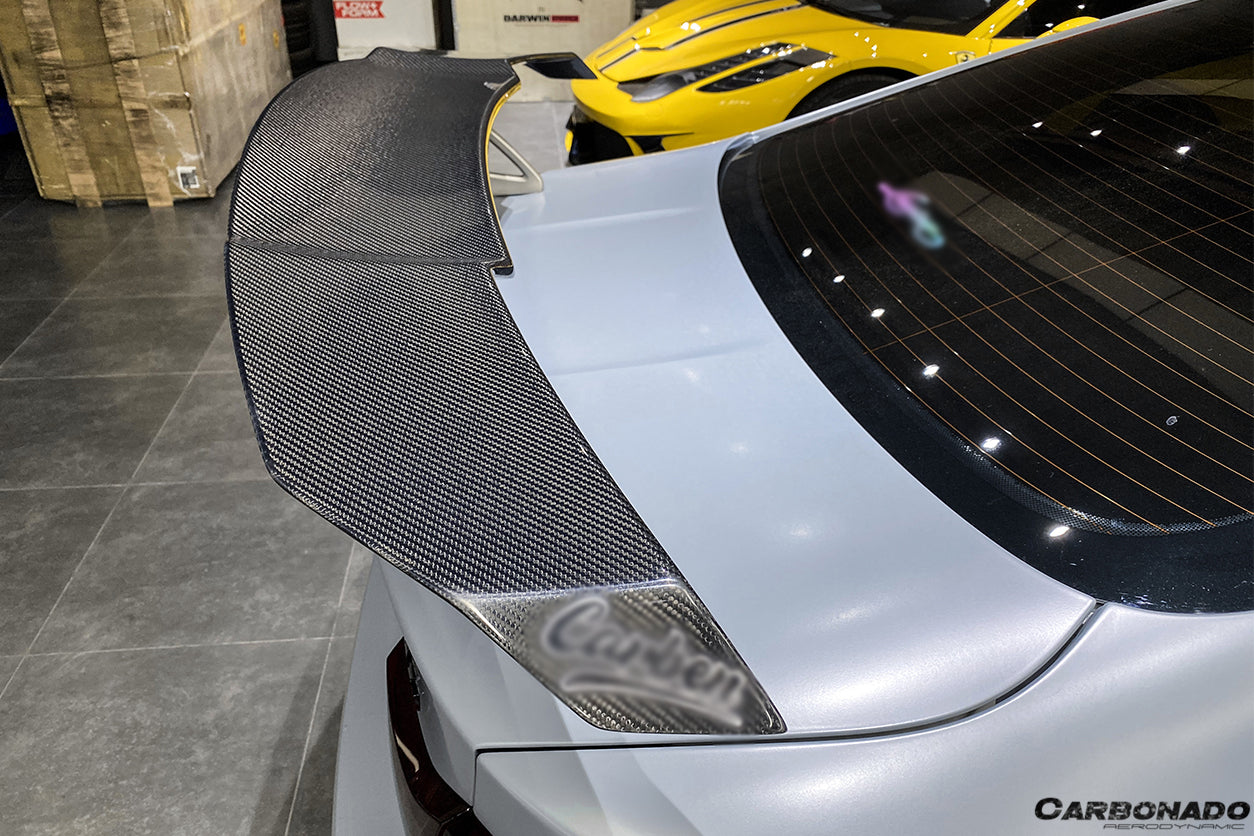 Alerón de maletero de fibra de carbono estilo VRS para BMW M3 F80 M4 F82 2014-2020 Carbonado