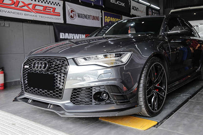 Faldón delantero de fibra de carbono estilo BS para Audi RS6 Avant Carbonado 2013-2018