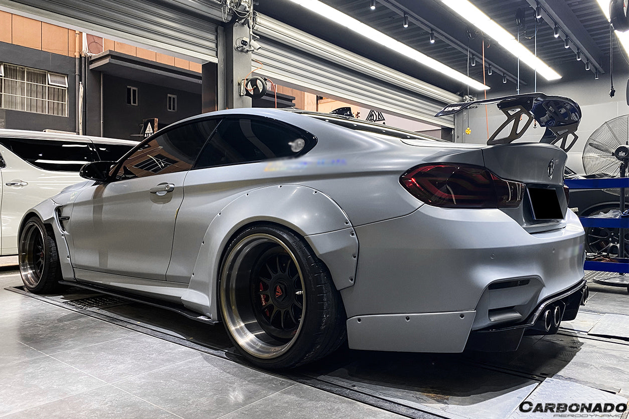 Alerón de maletero de fibra de carbono estilo VRS para BMW M3 F80 M4 F82 2014-2020 Carbonado
