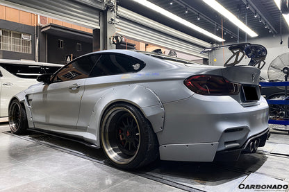 Alerón de maletero de fibra de carbono estilo VRS para BMW M3 F80 M4 F82 2014-2020 Carbonado