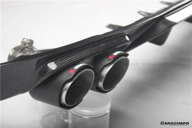 Carbonado 2015-2020 Lexus GS & GSF AM Style Carbon Fiber Rear Lip With exhaust tips